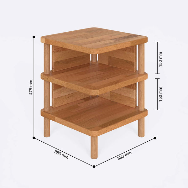 Lunn Bedside Table – 15" x 15" (38 x 38 cm)