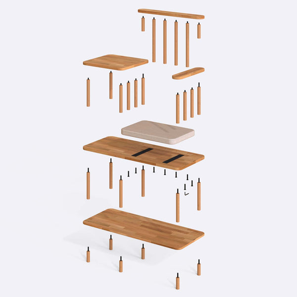 Thindor Bench – 43" x 18" (110 x 45 cm)