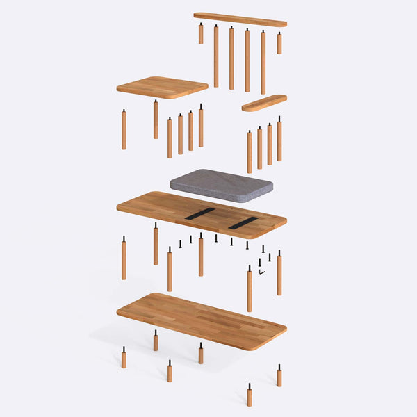 Thindor Bench – 43" x 18" (110 x 45 cm)