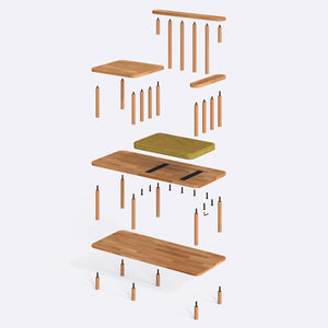 Thindor Bench – 43" x 18" (110 x 45 cm)