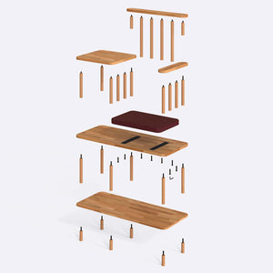 Thindor Bench – 43" x 18" (110 x 45 cm)