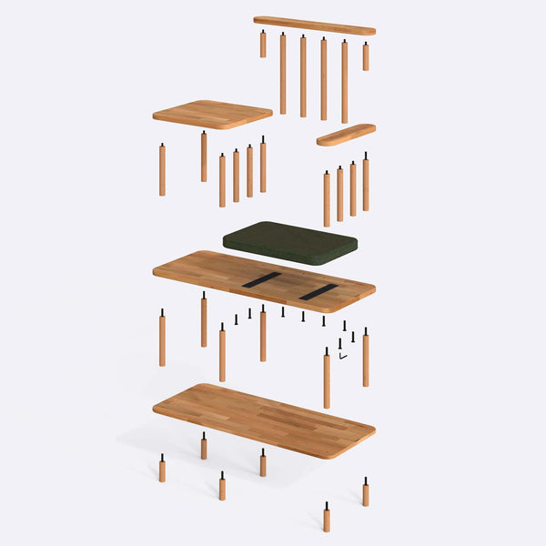 Thindor Bench – 43" x 18" (110 x 45 cm)