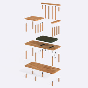 Thindor Bench – 43" x 18" (110 x 45 cm)