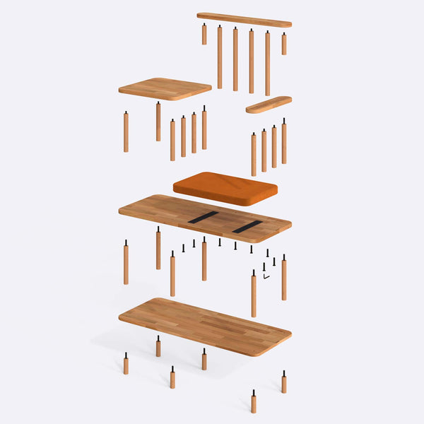 Thindor Bench – 43" x 18" (110 x 45 cm)