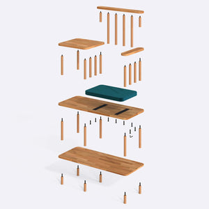 Thindor Bench – 43" x 18" (110 x 45 cm)