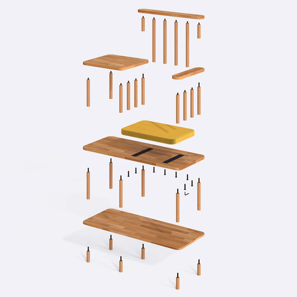 Thindor Bench – 43" x 18" (110 x 45 cm)