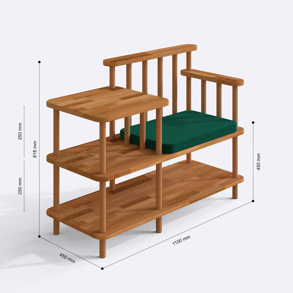 Thindor Bench – 43" x 18" (110 x 45 cm)