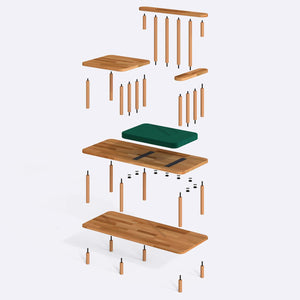 Thindor Bench – 43" x 18" (110 x 45 cm)