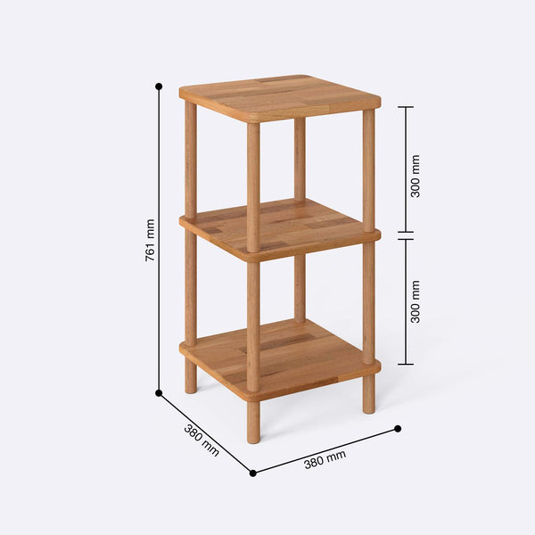 Short Bookcase – 15" x 15" (38 x 38 cm)