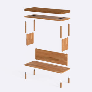 Gerel Bench – 39" x 15" (100 x 38 cm)