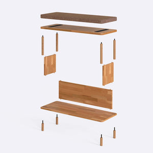 Gerel Bench – 39" x 15" (100 x 38 cm)