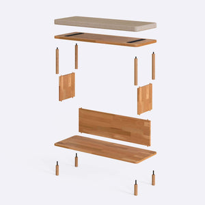 Gerel Bench – 39" x 15" (100 x 38 cm)