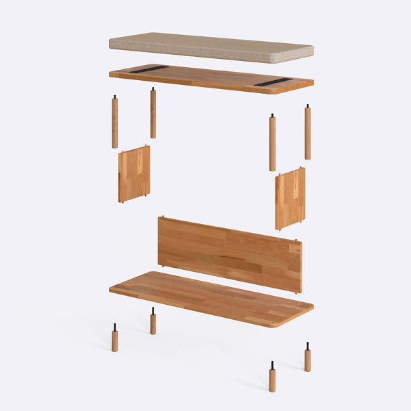 Gerel Bench – 39" x 15" (100 x 38 cm)