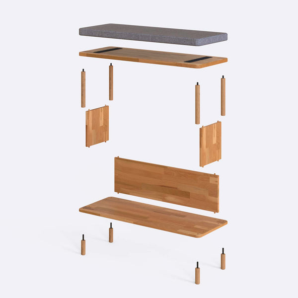 Gerel Bench – 39" x 15" (100 x 38 cm)