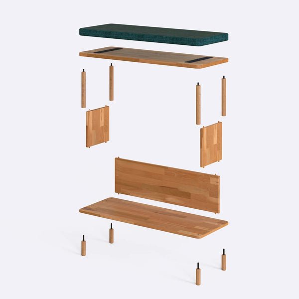 Gerel Bench – 39" x 15" (100 x 38 cm)