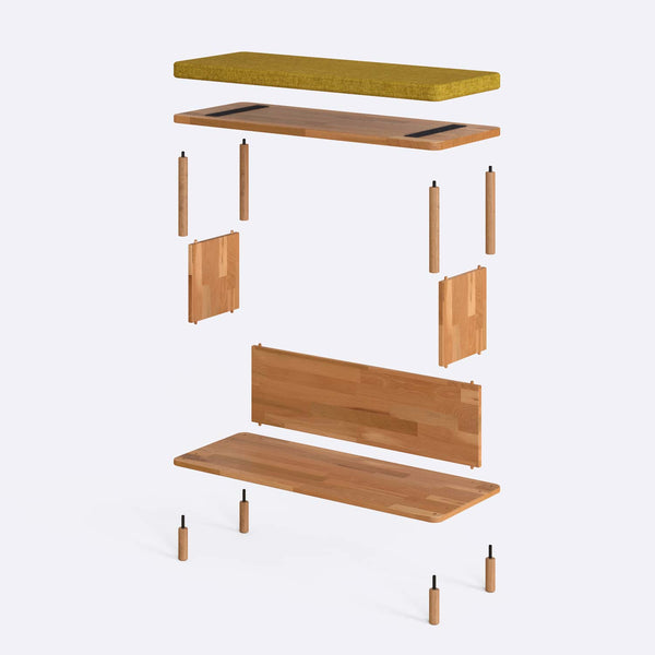 Gerel Bench – 39" x 15" (100 x 38 cm)