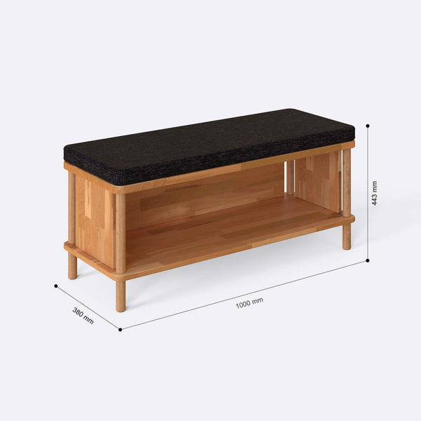 Gerel Bench – 39" x 15" (100 x 38 cm)