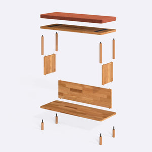 Gerel Bench – 39" x 15" (100 x 38 cm)