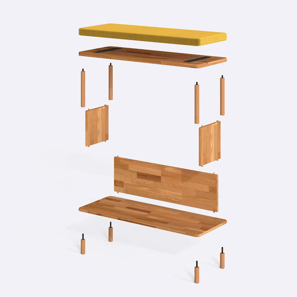 Gerel Bench – 39" x 15" (100 x 38 cm)