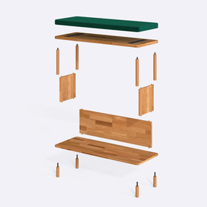 Gerel Bench – 39" x 15" (100 x 38 cm)