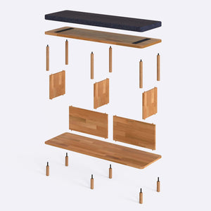 Gerel Bench – 47" x 15" (120 x 38 cm)