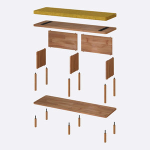 Gerel Bench – 47" x 15" (120 x 38 cm)