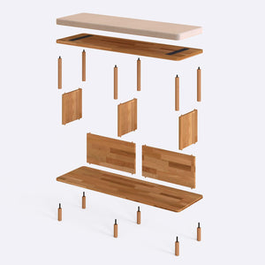 Gerel Bench – 47" x 15" (120 x 38 cm)