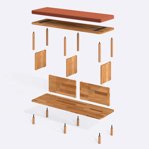 Gerel Bench – 47" x 15" (120 x 38 cm)