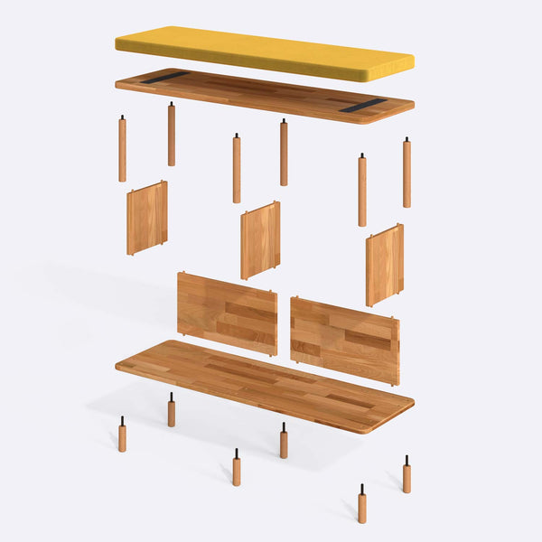 Gerel Bench – 47" x 15" (120 x 38 cm)