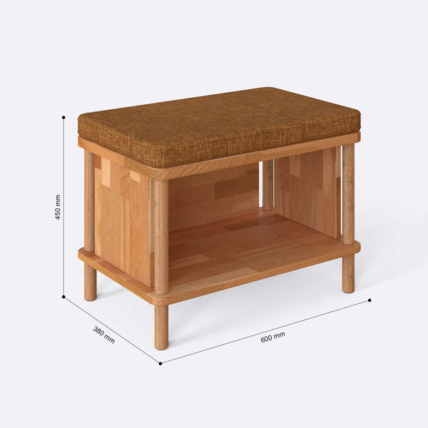 Gerel Bench – 24" x 15" (60 x 38 cm)