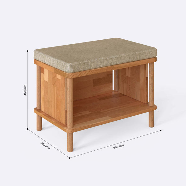 Gerel Bench – 24" x 15" (60 x 38 cm)