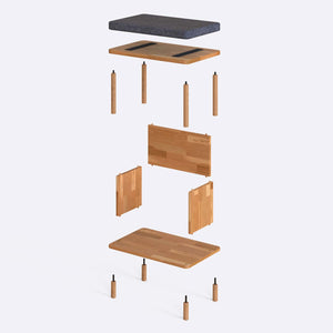 Gerel Bench – 24" x 15" (60 x 38 cm)