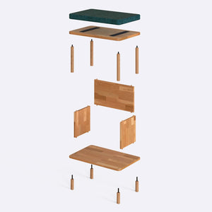 Gerel Bench – 24" x 15" (60 x 38 cm)