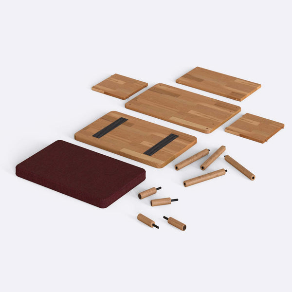 Gerel Bench – 24" x 15" (60 x 38 cm)