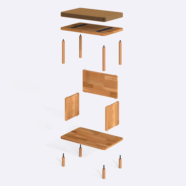 Gerel Bench – 24" x 15" (60 x 38 cm)