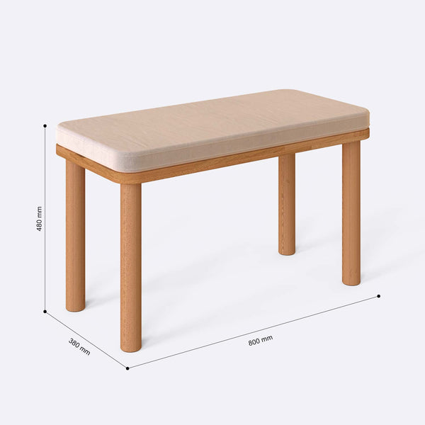 Dorrin Bench – 31" x 15" (80 x 38 cm)