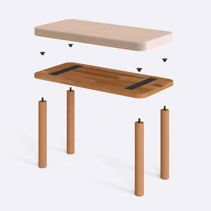 Dorrin Bench – 31" x 15" (80 x 38 cm)