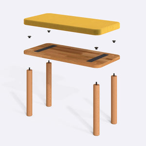 Dorrin Bench – 31" x 15" (80 x 38 cm)