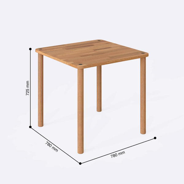 Gisa Dining Table – 31" x 31" (78 x 78 cm)
