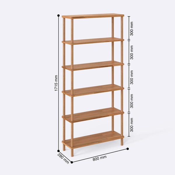 6 Bookcase – 31" x 11" (80 x 28 cm)