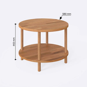 Dwalin Coffee Table – 23" x 23" (58 x 58 cm)