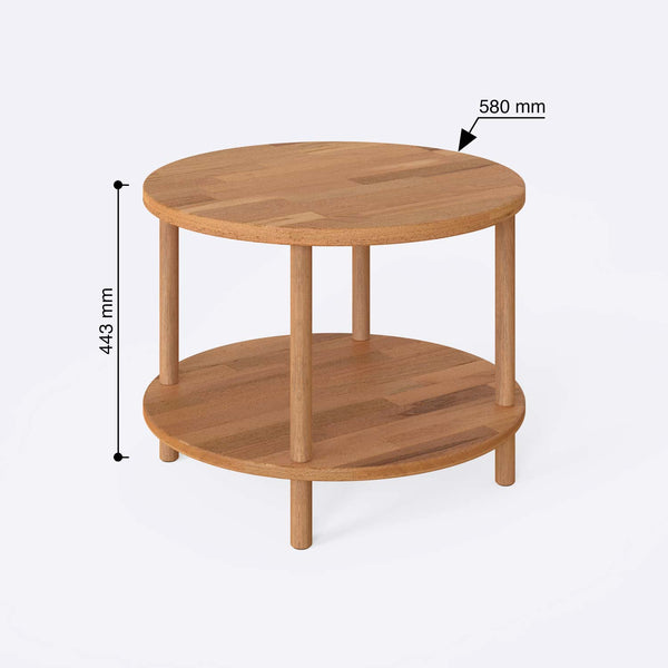 Dwalin Coffee Table – 23" x 23" (58 x 58 cm)