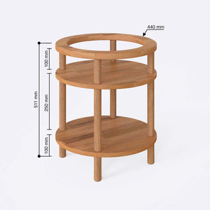 Boro Bedside Table – 17" x 17" (44 x 44 cm)