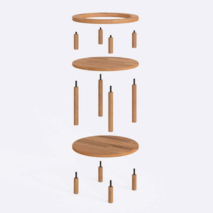 Boro Bedside Table – 17" x 17" (44 x 44 cm)