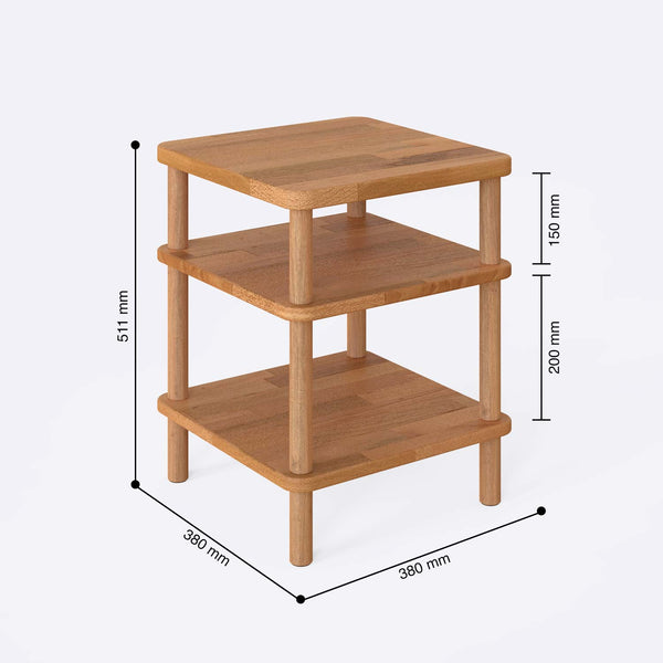 Olina Bedside Table – 15" x 15" (38 x 38 cm)