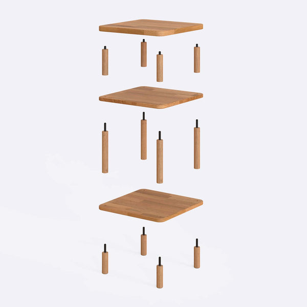 Olina Bedside Table – 15" x 15" (38 x 38 cm)