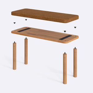 Dorrin Bench – 39" x 15" (100 x 38 cm)