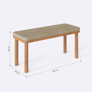 Dorrin Bench – 39" x 15" (100 x 38 cm)