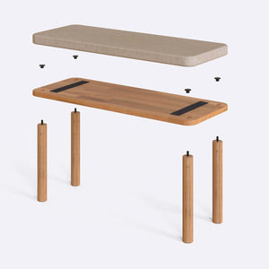 Dorrin Bench – 39" x 15" (100 x 38 cm)