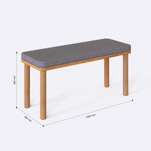 Dorrin Bench – 39" x 15" (100 x 38 cm)